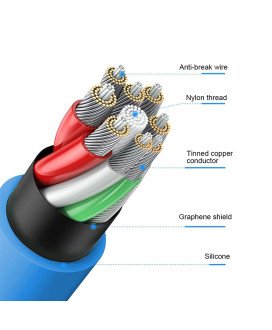 Cabo Adaptador USB para Tipo-C com Carregamento Rápido de 120W - Goeik