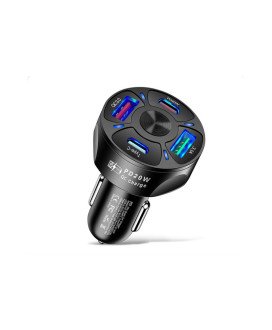 Carregador de Isqueiro com 2* USB + 2* Tipo-C de Carregamento Rápido - Goeik