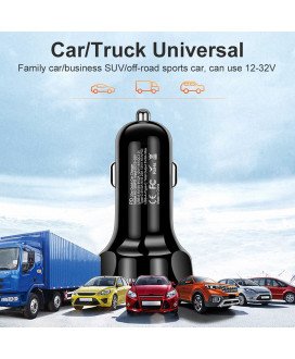 Carregador de Isqueiro com 2* USB + 2* Tipo-C de Carregamento Rápido - Goeik