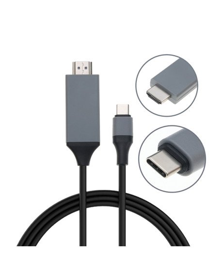 Cabo Adaptador Tipo-C para HDMI 4K@30Hz, de 2m