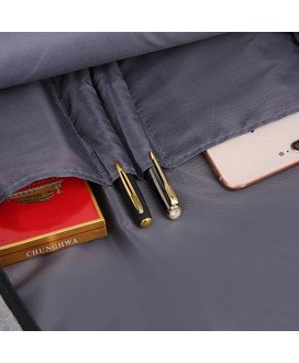 Mochila Multifunções 15.6'', Impermeável, com Ranhura para cabo USB para Carregamento e Bolsos Frontais - Preta