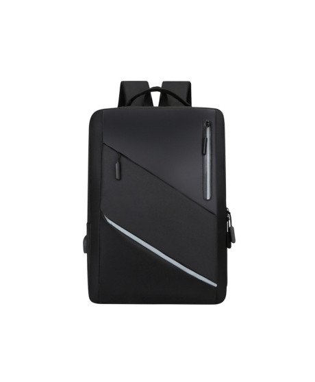 Mochila Multifunções 15.6'', Impermeável, com Ranhura para cabo USB para Carregamento Lateral - Preta
