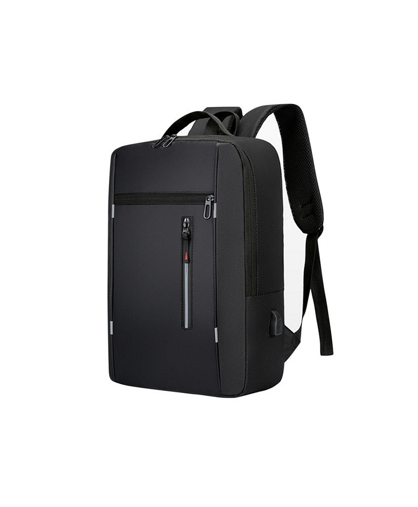 Mochila Multifunções 15.6'', Impermeável, com Ranhura para cabo USB para Carregamento - Preta