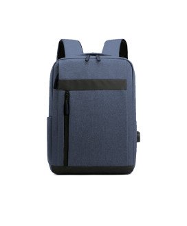 Mochila Multifunções 15.6'', Impermeável, com Ranhura para cabo USB para Carregamento - Azul