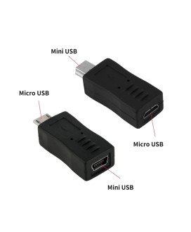 Adaptador Mini USB para Micro USB – Preto