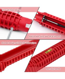 Ferramenta de Canalizador para Apertar e Desapertar Torneiras – Vermelho