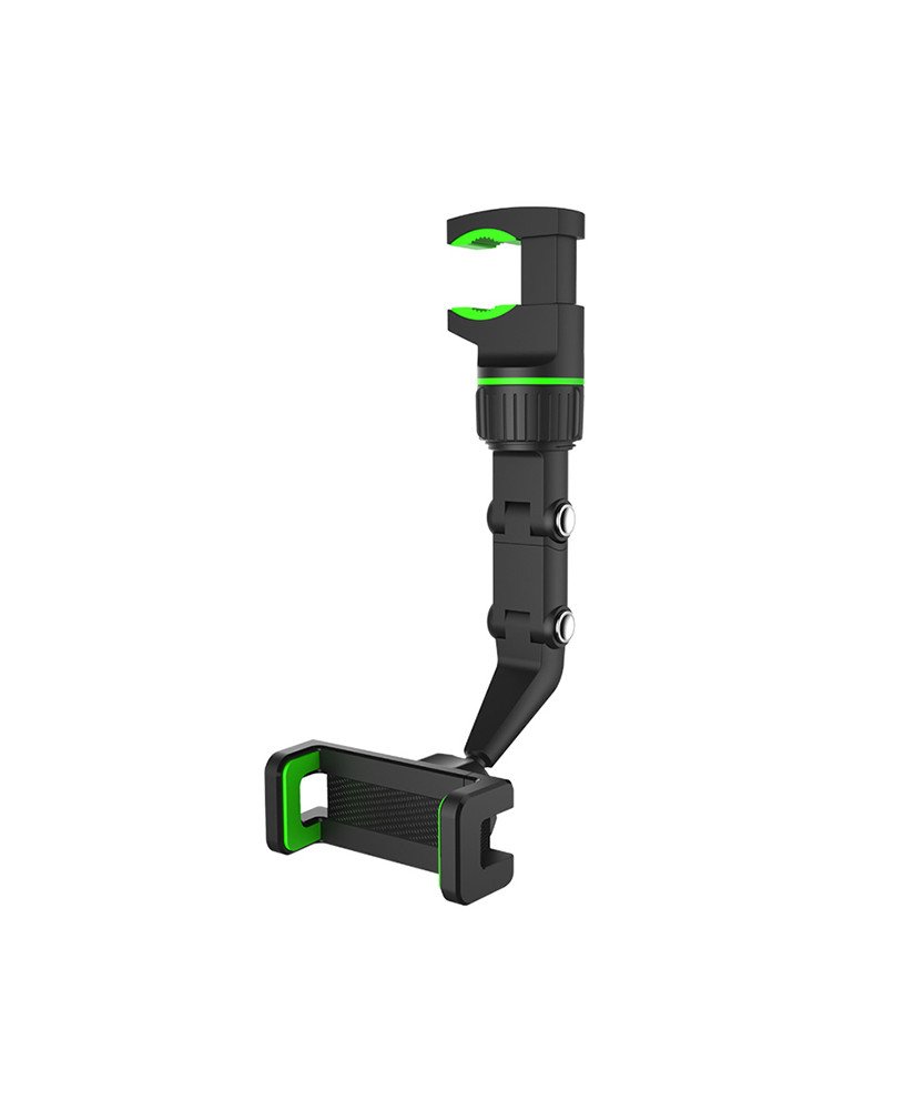 Suporte de Telemóvel 360º para Espelho Retrovisor de Carro – Preto