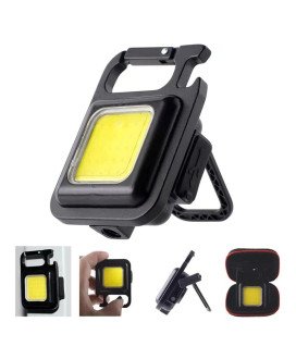 Mini Lanterna LED Multifunções Portátil, com Bateria Recarregável e 4 Intensidades de Luz