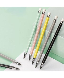 Kit de Lápis de Ponta Eterna Reutilizável, com Borracha - Goeik