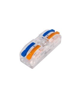 Conetor / Ligador Rápido SPL-2TM com 2 Entradas e 2 Saídas – Transparente – Goeik