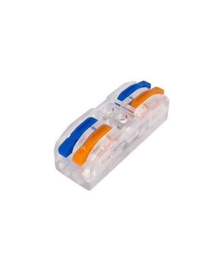Conetor / Ligador Rápido SPL-2TM com 2 Entradas e 2 Saídas – Transparente – Goeik