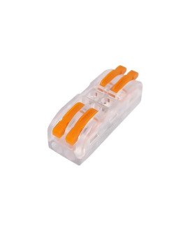 Conetor / Ligador Rápido SPL-2T com 2 Entradas e 2 Saídas – Transparente – Goeik