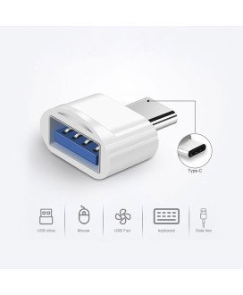 Mini Adaptador OTG Tipo-C para USB 3.0