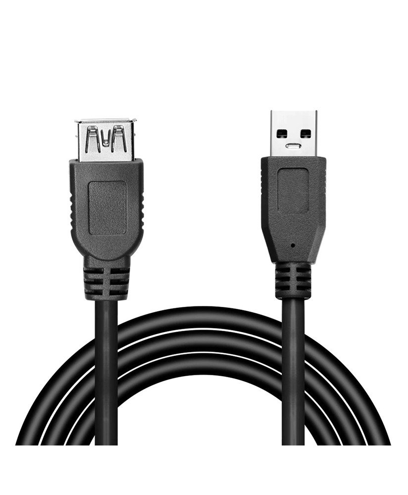Cabo de Extensão - Extensor USB 2.0 - Preto