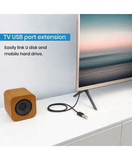 Cabo de Extensão - Extensor USB 2.0 - Preto