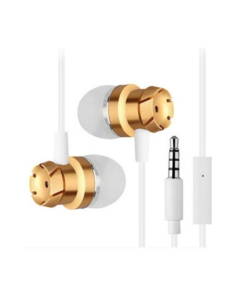 Fones Auriculares com Fio Gold/Silver