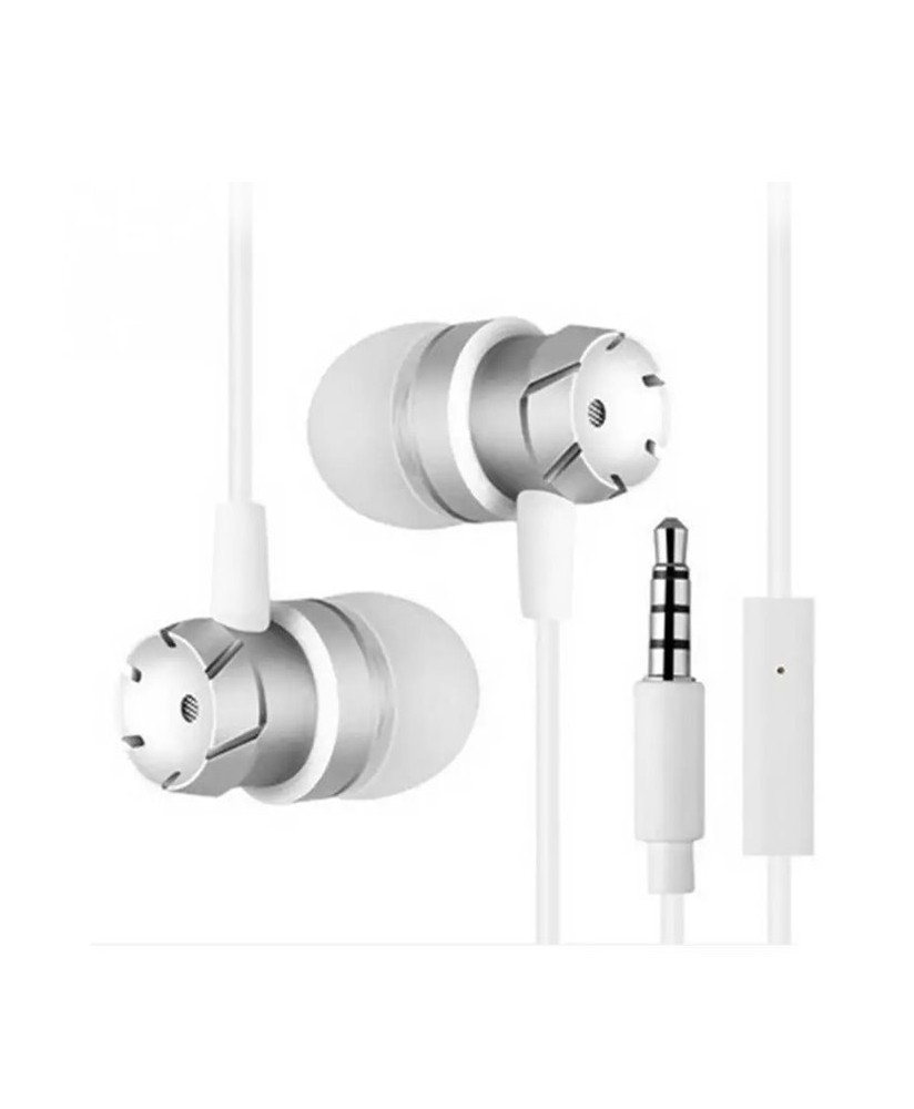 Fones Auriculares com Fio Gold/Silver