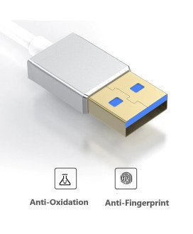 Cabo Adaptador USB 3.0 para RJ45 em Alumínio – Cinzento Metalizado