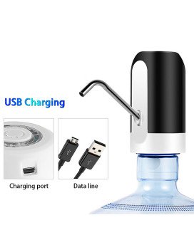 Dispensador de Água Automático Recarregável - Preto