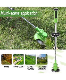 Aparador Corta-relva Elétrico, com 2 Baterias, 7 Ferramentas de Corte e Carregador