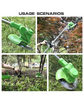 Aparador Corta-relva Elétrico, com 2 Baterias, 7 Ferramentas de Corte e Carregador