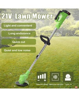 Aparador Corta-relva Elétrico, com 2 Baterias, 7 Ferramentas de Corte e Carregador