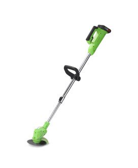 Aparador Corta-relva Elétrico, com 2 Baterias, 7 Ferramentas de Corte e Carregador