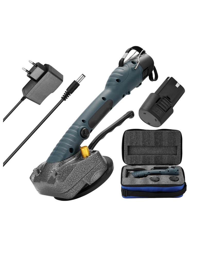 Máquina Vibratória para Assentar Azulejos, com Ventosa e Duas Baterias