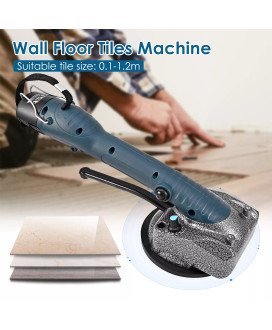 Máquina Vibratória para Assentar Azulejos, com Ventosa e Duas Baterias