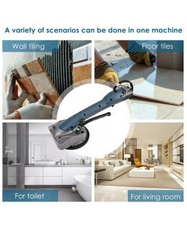 Máquina Vibratória para Assentar Azulejos, com Ventosa e Duas Baterias