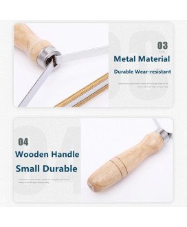 Tira Borbotos e Pêlos Manual, em Metal e Madeira