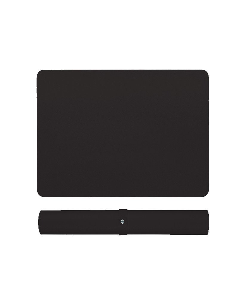 Tapete de Secretária 100x60cm, para Teclado e Rato, com Base Antiderrapante – Preto
