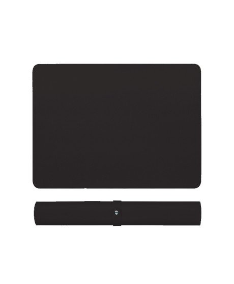 Tapete de Secretária 100x60cm, para Teclado e Rato, com Base Antiderrapante – Preto
