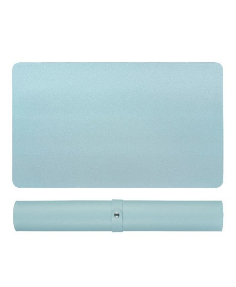 Tapete de Secretária 100x60cm,  para Teclado e Rato, com Base Antiderrapante - Azul