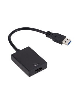 Cabo Adaptador Conversor Gráfico USB 3.0 para HDMI 1080P – Preto