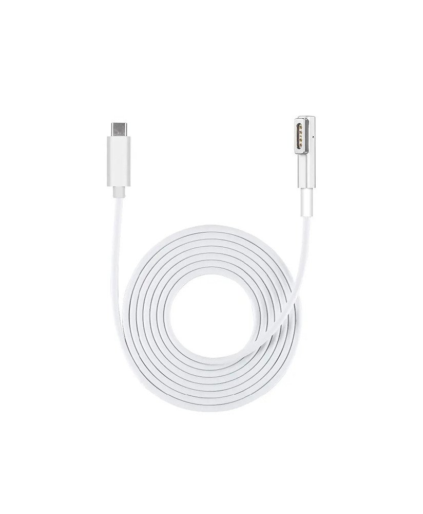 Cabo Adaptador Tipo-C Macho para Magsafe 1 Tipo-L/F, de 1m - Branco