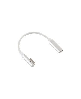 Cabo Adaptador Tipo-C Fêmea para Magsafe 1 Tipo-L/F, de 30cm - Branco