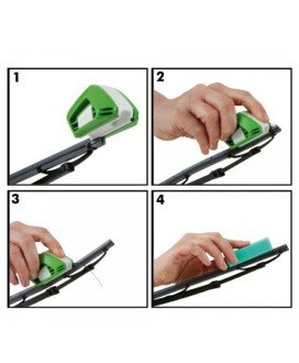 Reparador de Escovas Limpa Para-brisas, com Esponja de Limpeza