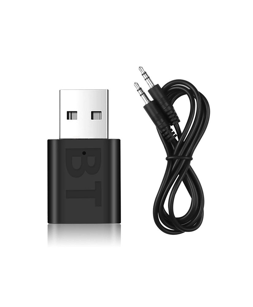 Recetor de Áudio Bluetooth, com Ligação Jack 3.5mm, para Carro ou Portátil