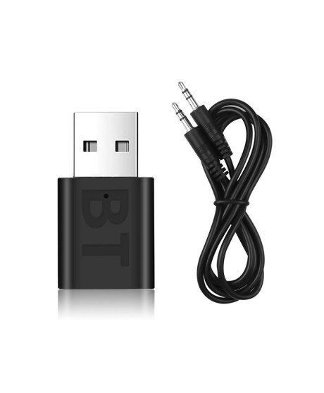 Recetor de Áudio Bluetooth, com Ligação Jack 3.5mm, para Carro ou Portátil