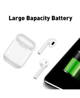 Fones Auriculares Bluetooth i11-TWS, com Caixa Powerbank - Branco