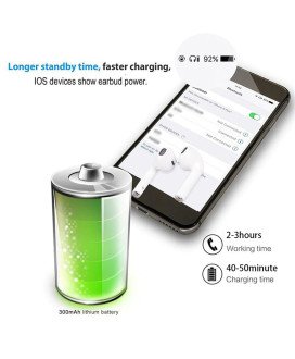 Fones Auriculares Bluetooth i11-TWS, com Caixa Powerbank - Branco