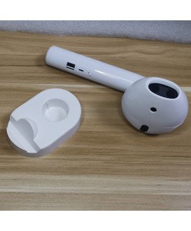 Coluna Portátil Bluetooth com Porta USB, Cartão SD e com Suporte para Telemóvel – Branco