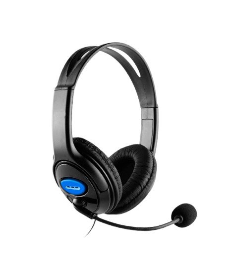Headset para Gaming com Microfone e Cancelamento de Ruído – Preto e Azul