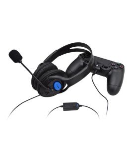 Headset para Gaming com Microfone e Cancelamento de Ruído – Preto e Azul