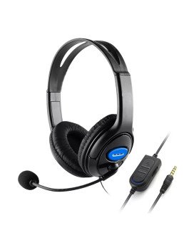 Headset para Gaming com Microfone e Cancelamento de Ruído – Preto e Azul