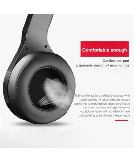 Headset Gaming com Microfone Ajustável e Efeitos LED – Branco e Preto