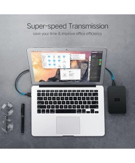 Cabo Adaptador Mini USB para USB, de 1 e 2m