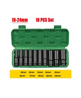Conjunto de 10 Chaves de Caixa, de 10-24mm