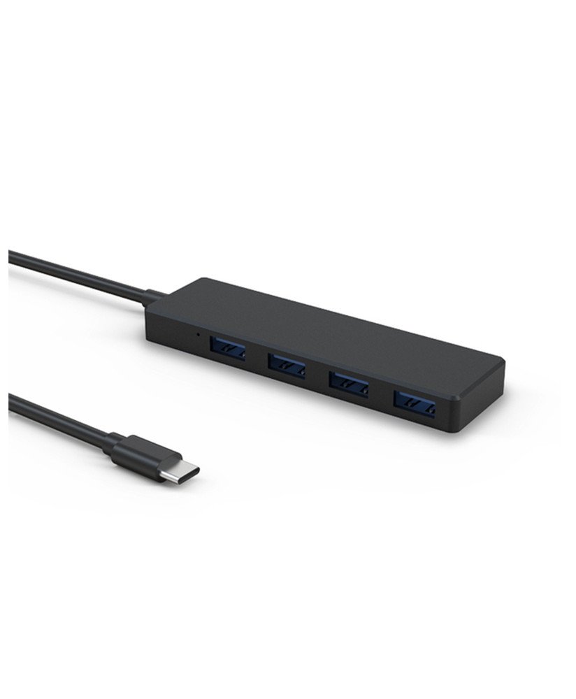 HUB Tipo-C com 4 Portas USB 3.0 – Preto